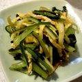 marulemon's cooksnap of when they made 小松菜シャキシャキきゅうりと卵中華サラダ.