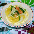 PoTh's cooksnap of when they made 簡単！ぷりぷり海老♡クリームパスタ.