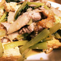 avrilseise's cooksnap of when they made ☼◎厚揚げと豚こまと小松菜の味噌炒め.