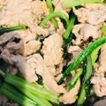 とらお332's cooksnap of when they made 豚肉と小松菜のニンニク醤油炒め.