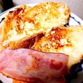 akare's cooksnap of when they made 簡単裏技！フランスパンでフレンチトースト.