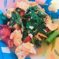 yuuuuuushi's cooksnap of when they made すぐ食べられる☆トマト＆卵＆空心菜炒め丼.