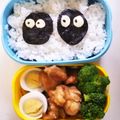 あさここなっつ's cooksnap of when they made ●まっくろくろすけ●のり弁【キャラ弁】.