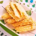 ぐりtoぐら's cooksnap of when they made とうもろこしの天ぷら 板状プリサクッ♪.