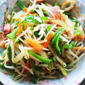 すえきょん's cooksnap of when they made ピーマンともやしのカレー粉炒め.