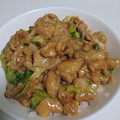 inukko's cooksnap of when they made レタス＆アスパラと豚こま肉のオイマヨ炒め.