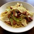 ごはん♪'s cooksnap of when they made ✿ごま油香る～♬焼豚の和風パスタ✿.