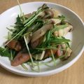けいちょん76's cooksnap of when they made お弁当に☆水菜ときのこのガーリック炒め.