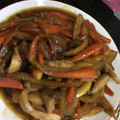 クック9P6O5D☆'s cooksnap of when they made すいかの皮のきんぴら.