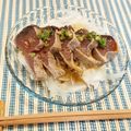さとママ925's cooksnap of when they made かつおたたきのサラダ風にらポンだれ.