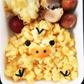 akanet223's cooksnap of when they made 簡単キャラ弁♪詰めるだけでキイロイトリ*.