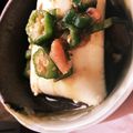 クックなお59's cooksnap of when they made 梅オクラの冷奴.