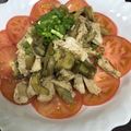 ミケろん☆'s cooksnap of when they made レンジで簡単！とろとろ茄子と鶏のサラダ☻.