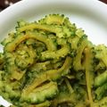 ホワイトカブ's cooksnap of when they made めんつゆで簡単⭐ゴーヤのキンピラ.