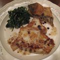 KumiBerry's cooksnap of when they made ヒラメのムニエル・骨せんべい添え.