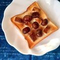 ふたごゆき's cooksnap of when they made ❁マロングラッセと白チョコのトースト❁.