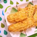ぐりtoぐら's cooksnap of when they made とうもろこしの天ぷら 板状プリサクッ♪.