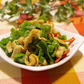 ぽっぽぺぺ's cooksnap of when they made ピーマンと油揚げのピリ辛だし炒め.