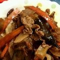 SHⅰ's cooksnap of when they made あるものde青椒肉絲.