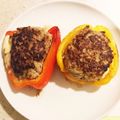 まきまっきぃ☆'s cooksnap of when they made 絶品！とろ～りチーズとパプリカの肉詰め.