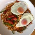 kitty・yumi's cooksnap of when they made 昔懐かしい鉄板ナポリタン.