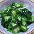 七色ワクチン's cooksnap of when they made オクラとモロヘイヤのおひたし.