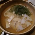 香歌ママ's cooksnap of when they made 切り昆布と蓮根のお味噌汁.
