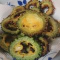 こっこっこゆん's cooksnap of when they made ゴーヤの天ぷら　お酒のおつまみに♬.