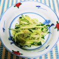 三つ葉つくし's cooksnap of when they made みょうがと胡瓜の白だし和え.
