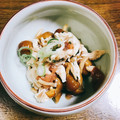 928るびすけ☆☆'s cooksnap of when they made ササミとなめこの梅肉和え.
