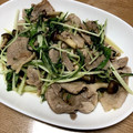 クックP52PBR☆'s cooksnap of when they made 豚肉と水菜のゆず胡椒炒め.