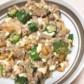ぱんだ紀ぱんだ's cooksnap of when they made 納豆と挽肉、ネバネバ野菜の中華風炒め.
