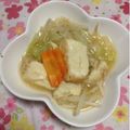 ぽぽきゅ's cooksnap of when they made 厚揚げとキャベツ・もやしの味噌煮♪.