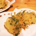 yukky0717's cooksnap of when they made 紫玉ねぎ・人参・オクラ・ちくわのかき揚げ.