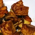 鈴宮蒼's cooksnap of when they made 厚揚げ、しめじ、ニラのピリ辛炒め.