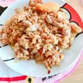 ふちぽん☆'s cooksnap of when they made 　焼肉のタレで！焼肉チャーハン♡.