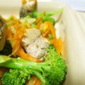 rakuen's cooksnap of when they made 塩サバとブロッコリーとキノコのニンニク炒.