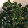 1035's cooksnap of when they made 我が家のモロヘイヤの食べ方.