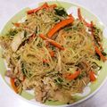 junestar's cooksnap of when they made 豚こま肉と水菜のチャプチェ.