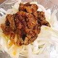 ぱんだ170071's cooksnap of when they made 新たまねぎと牛肉のコリアン風.