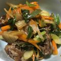 hykumi's cooksnap of when they made セロリと牛肉のオイスターソースいため.