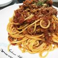 コリラックマ★★'s cooksnap of when they made 余ったそぼろでボロネーゼ風スパゲティ.