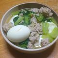 クック8D0BQL☆'s cooksnap of when they made 鶏だんごとゆで卵とチンゲン菜のあんかけ.
