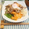 さとママ925's cooksnap of when they made たっぷりナムルと塩麹牛肉の絶品ビビンバ丼.