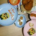 悠まま26's cooksnap of when they made ミニオン♪１歳のお誕生日プレート☆.