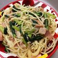 ありんこ☆★'s cooksnap of when they made 超簡単！しらすとベーコンのパスタ！.