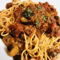 きぐるみ17's cooksnap of when they made 茄子のモッツァレラボロネーゼ！パスタ.