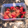 時々肉を食べたい's cooksnap of when they made 中華つまみ♪「ワカメとトマトのマリネ」.