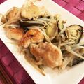 ひろむず's cooksnap of when they made 鳥もも肉としめじ☆塩ダレ炒め.