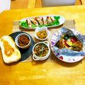 komutatata's cooksnap of when they made 材料３つ！ちくわ肉巻き豚キムチ.
